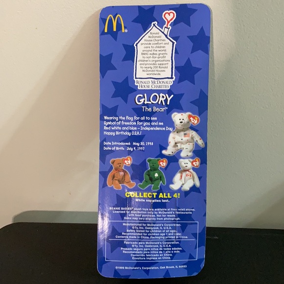 $5 SALE—Ty 4-Country McDonald’s Beanies—USA, Canada, Great Britain, Ireland - Picture 2 of 15